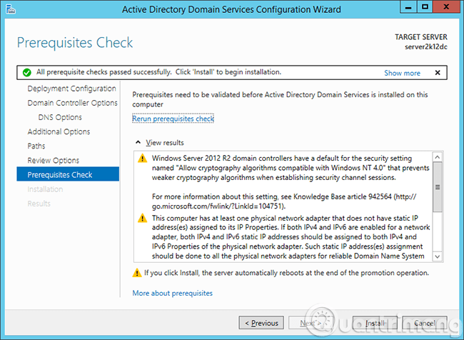 Instructions for creating a Domain Controller - DC on Windows Server 2012 Picture 13