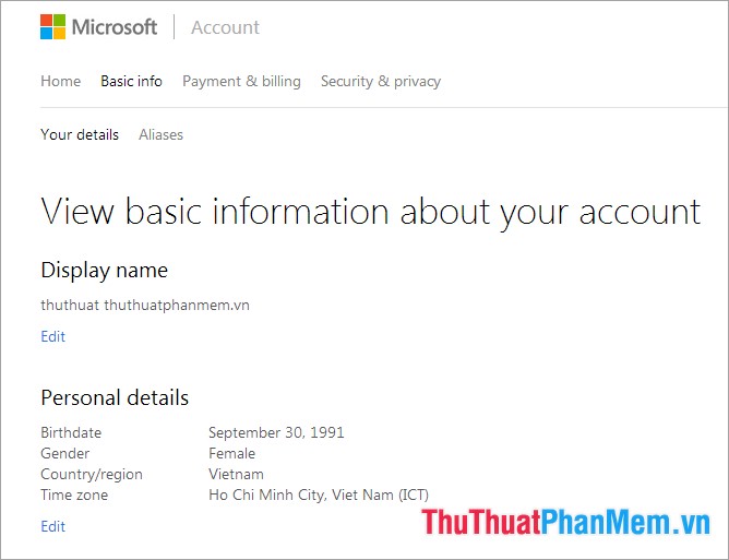 Instructions for creating a HotMail account Picture 6