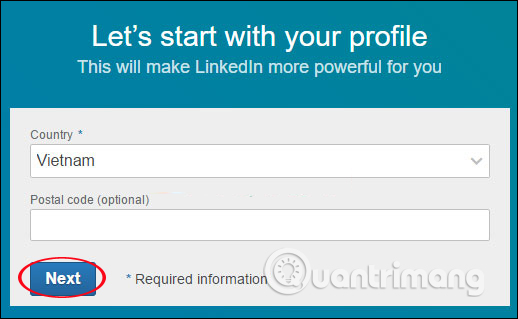 Instructions for creating a LinkedIn account Picture 4