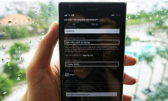 Instructions for creating a Microsoft account for Windows Phone Picture 1