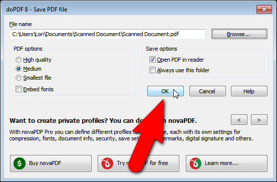 Instructions for creating a PDF file from multiple image files on Windows Picture 24