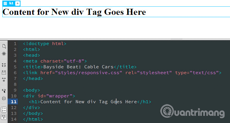 Instructions for creating a website with Dreamweaver CC - Part 2: Adding and formatting text Picture 9
