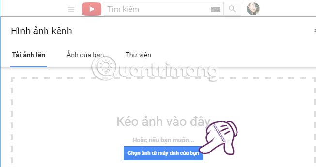 Instructions for creating a YouTube account cover photo Picture 3