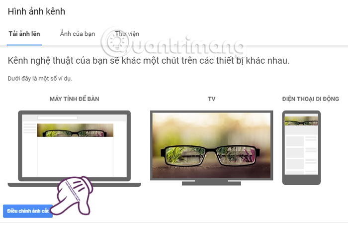 Instructions for creating a YouTube account cover photo Picture 6