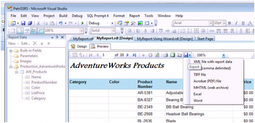 Instructions for creating and editing reports in SQL Server Reporting Services Picture 4