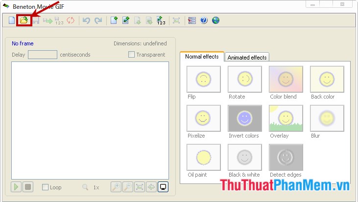 Instructions for creating animations with Beneton Movie GIF software Picture 1