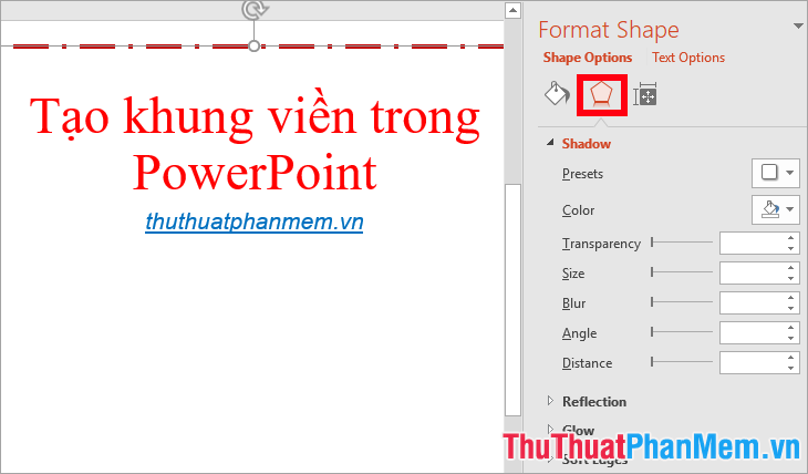 Instructions for creating borders in Powerpoint Picture 7
