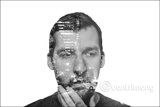 Instructions for creating double exposure images in Photoshop Picture 22