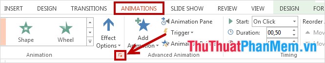 Instructions for creating effects in PowerPoint Picture 10