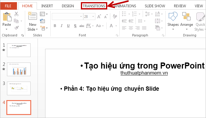 Instructions for creating effects in PowerPoint Picture 16