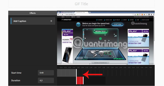 Instructions for creating GIF images on YouTube do not need software Picture 13