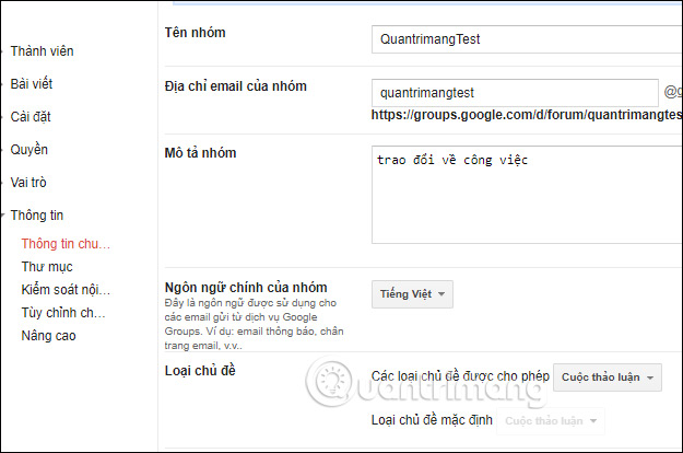 Instructions for creating Google Group Picture 13