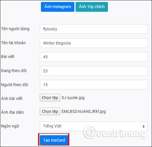 Instructions for creating Instacard photos, new trends on social networks Picture 7