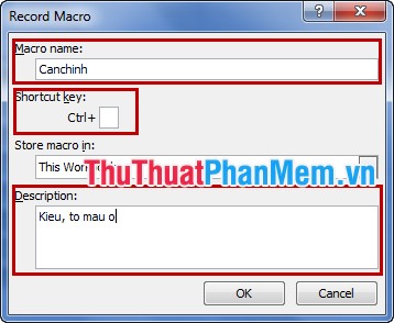 Instructions for creating Macros in Excel Picture 4