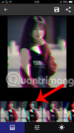 Instructions for creating 'noise' images on the phone Picture 3