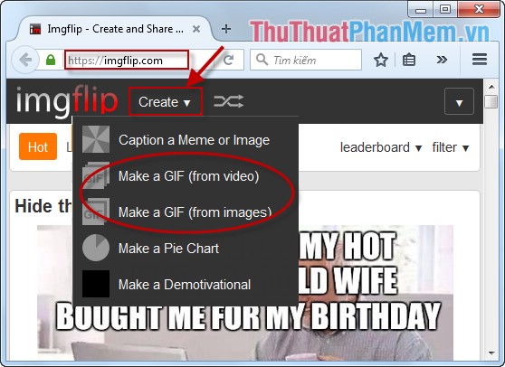 Instructions for creating online animations Online - Making GIF Online Picture 1