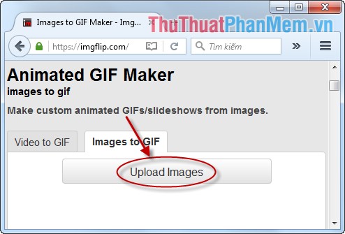Instructions for creating online animations Online - Making GIF Online Picture 2