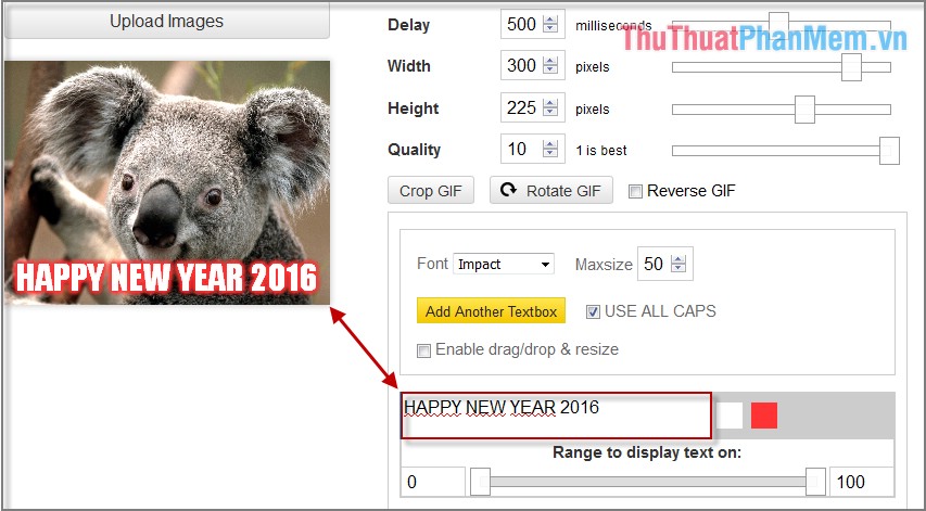 Instructions for creating online animations Online - Making GIF Online Picture 5