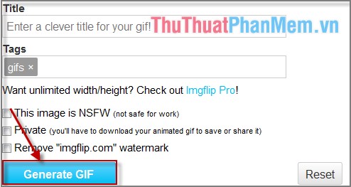 Instructions for creating online animations Online - Making GIF Online Picture 6