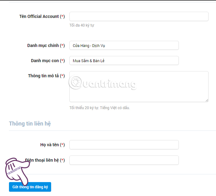 Instructions for creating online business shops on Zalo Picture 5
