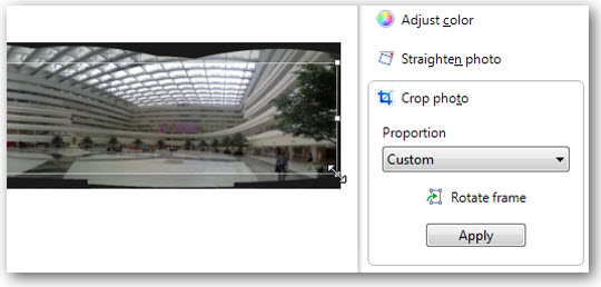Instructions for creating Panoramic images with Windows Live Photo Gallery Picture 12