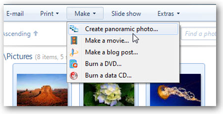 Instructions for creating Panoramic images with Windows Live Photo Gallery Picture 6