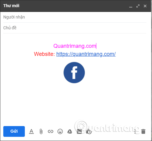 Instructions for creating professional Gmail signatures Picture 12