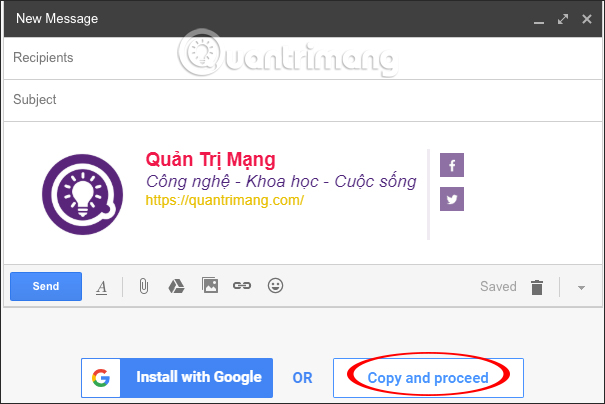 Instructions for creating professional Gmail signatures Picture 31