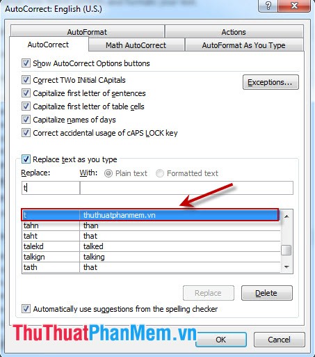 Instructions for creating shortcuts in Word Picture 5