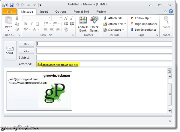 Instructions for creating signatures with Business Card in Outlook Picture 17