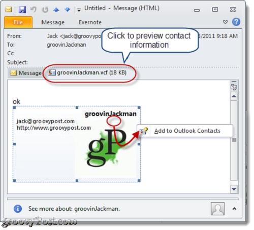 Instructions for creating signatures with Business Card in Outlook Picture 18
