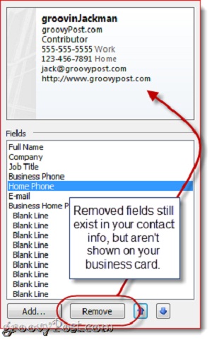 Instructions for creating signatures with Business Card in Outlook Picture 5