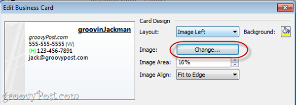Instructions for creating signatures with Business Card in Outlook Picture 8