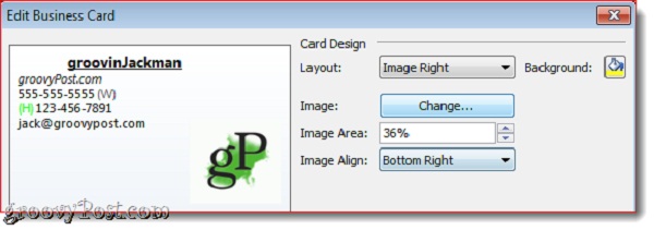 Instructions for creating signatures with Business Card in Outlook Picture 9