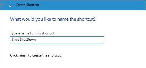 Instructions for creating Slide to Shut Down shortcut on Windows 10 computer Picture 3