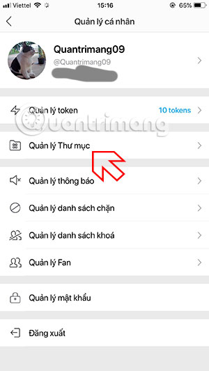Instructions for creating status classification folder on Lotus Picture 1