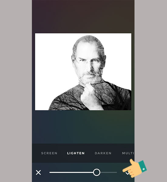 Instructions for creating superimposed images on smartphones Picture 10