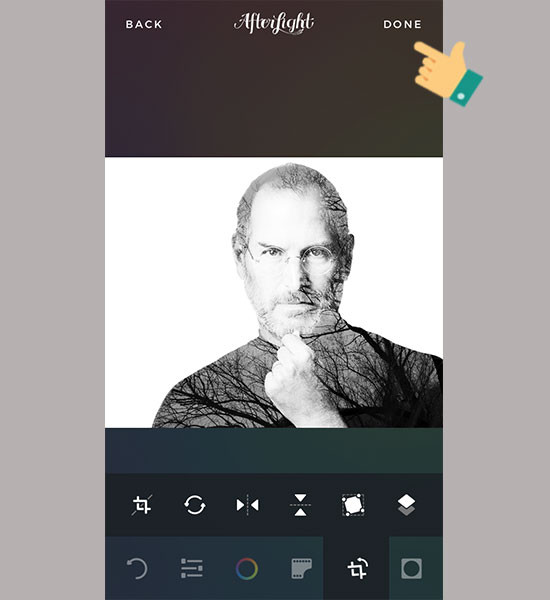 Instructions for creating superimposed images on smartphones Picture 12