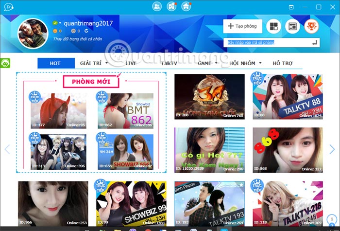 Instructions for creating TalkTV accounts and managing chat rooms Picture 3