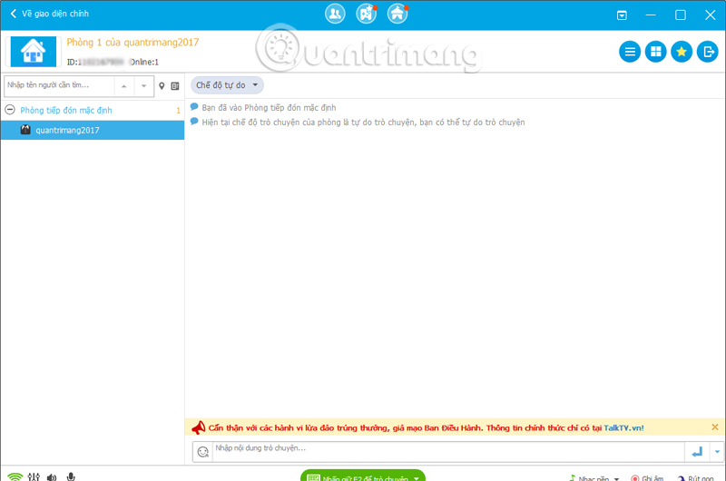 Instructions for creating TalkTV accounts and managing chat rooms Picture 6
