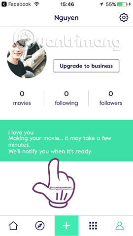 Instructions for creating video images on iPhone using Magisto Picture 17