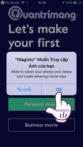 Instructions for creating video images on iPhone using Magisto Picture 5