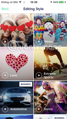 Instructions for creating video images on iPhone using Magisto Picture 9