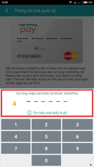 Instructions for creating Viettel virtual MasterCard for free to register for Spotify and online transactions Picture 5