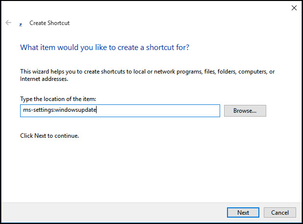 Instructions for creating Windows shortcuts Update on Windows 10 Picture 2