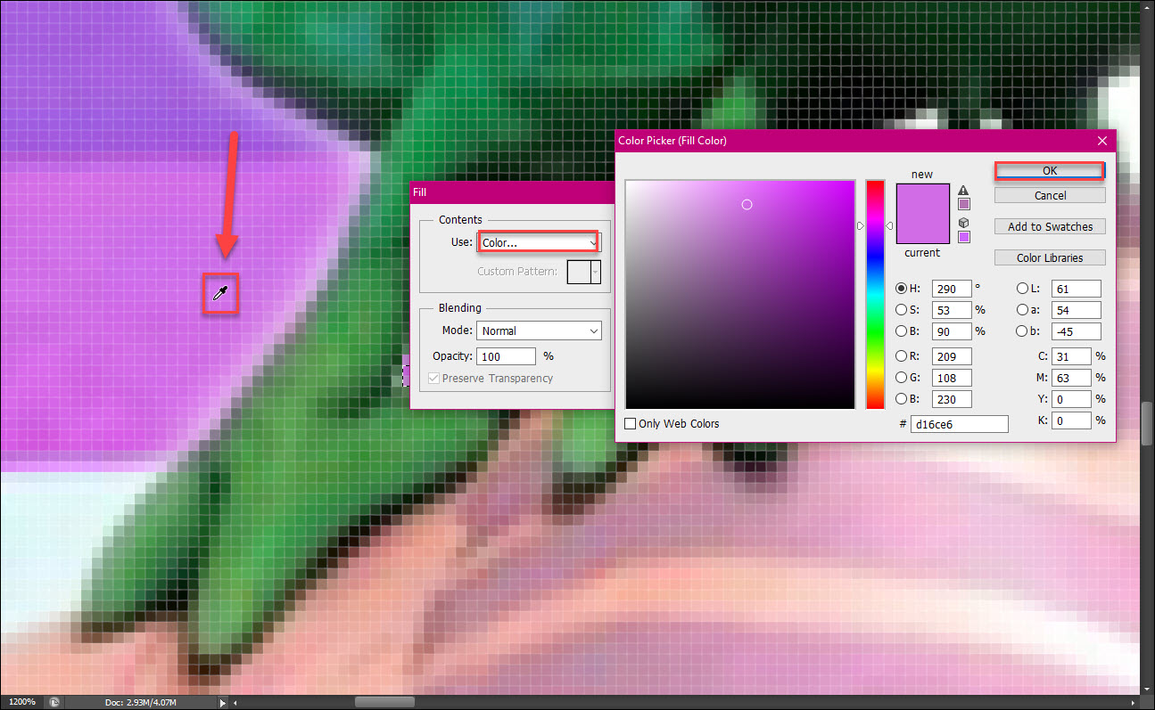 Instructions for cutting and stitching photos in Photoshop Picture 12