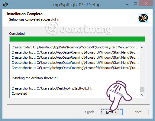 Instructions for cutting audio files with Mp3splt software Picture 4