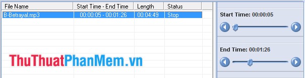 Instructions for cutting MP3 files Picture 13