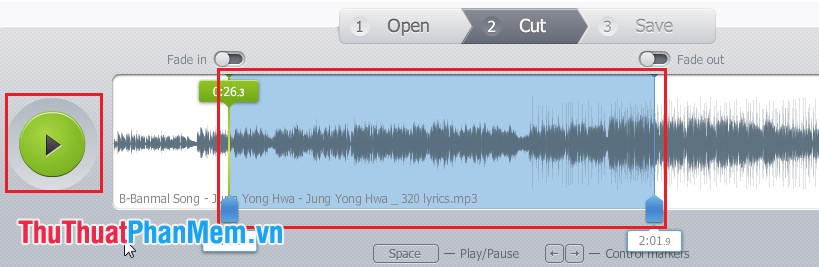 Instructions for cutting MP3 files Picture 17