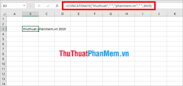 Instructions for cutting strings, concatenating strings in Excel Picture 7